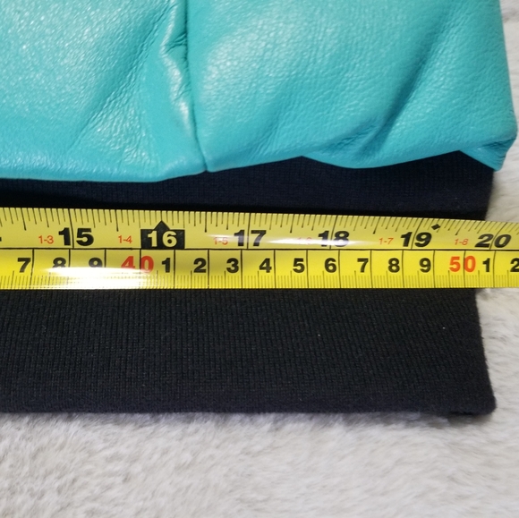 Blink faux leather vest, blue and black, medium - Picture 9 of 9